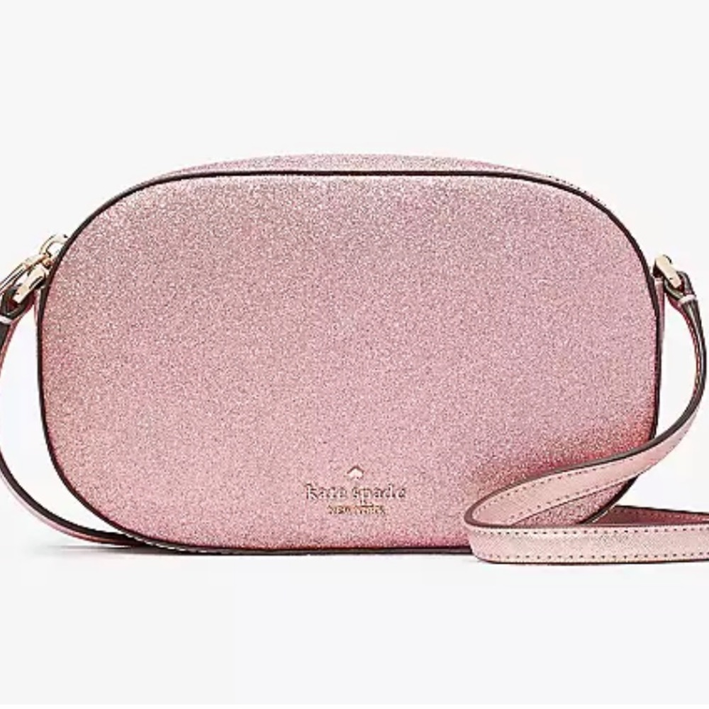 NWT Kate Spade Glimmer Oval Camera Bag